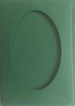 Karty passepartout oval 10,5x15cm 5+5 , jodłowe Karty passepartout oval 10,5x15cm 5+5 , jodłowe